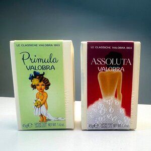 Valobra 1903 Le Classiche Italian Soap Set, Primula + Assoluta, 45g Each